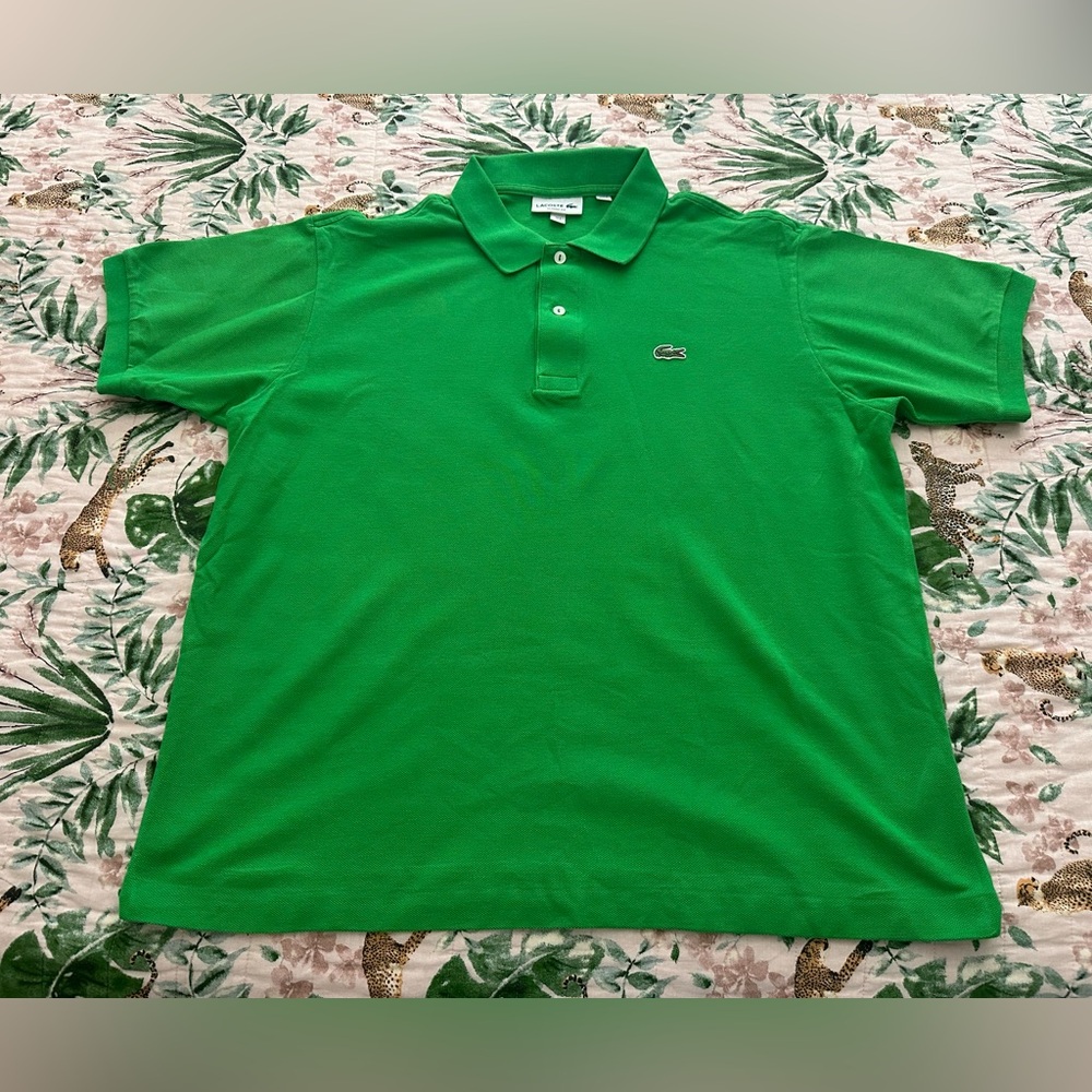 Lacoste Green Polo Shirt Classic Style